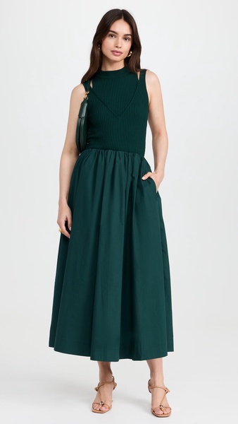 Sigrid Mixed Media Maxi Dress