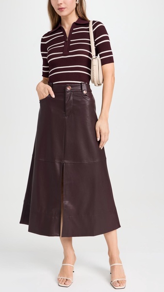 Vegan Leather Hudie Skirt