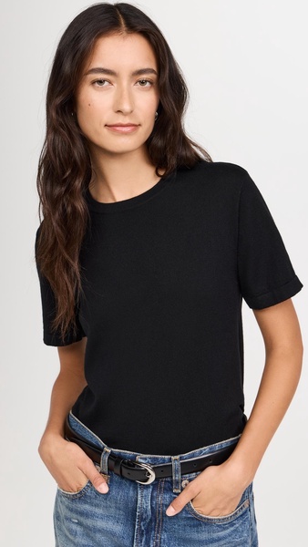 Cotton Cashmere Short Sleeve Crew Tee