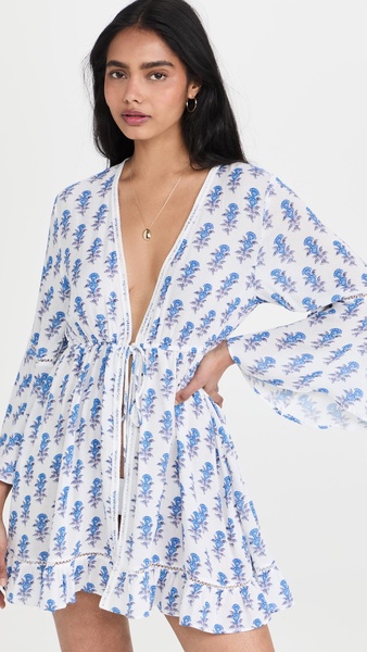 Mini Border Print Kimono