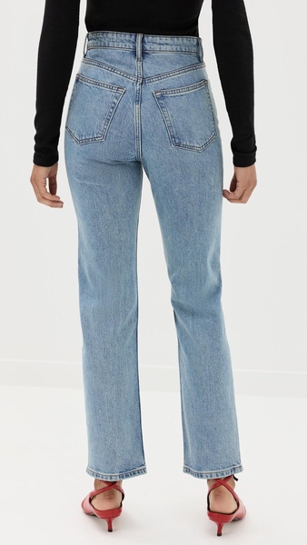 Cynthia Stretch High Rise Straight Jeans