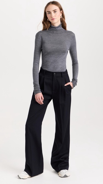 Faith Merino Fitted Turtleneck Pullover