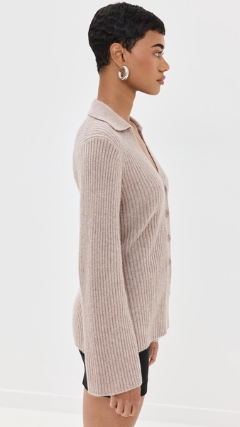 Shea Cashmere Collared Cardigan