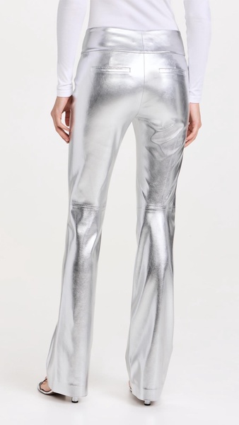 Mame High Rise Wide Leg Faux Leather Pants