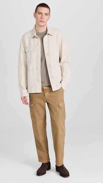 Work Jacket In Linen Canvas