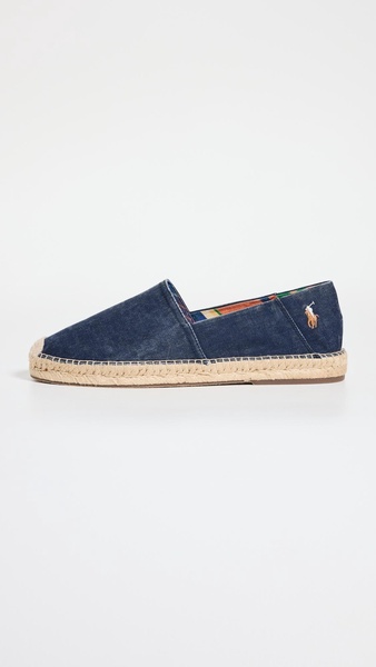 Cevio Slip Washed Canvas Espadrilles