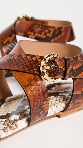 Python Printed Sandals