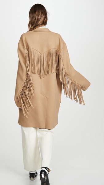 Fringe Raw Cut Coat