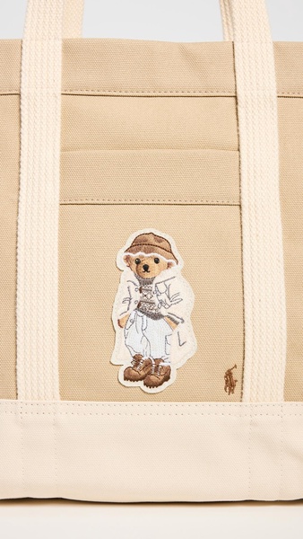 Canvas Bear Medium Tote