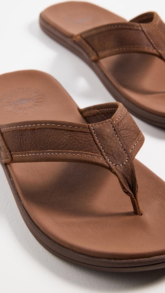 Seaside Leather Flip Flops