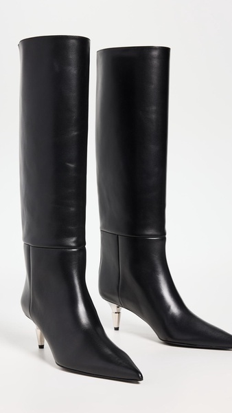 Spike Knee High Boots