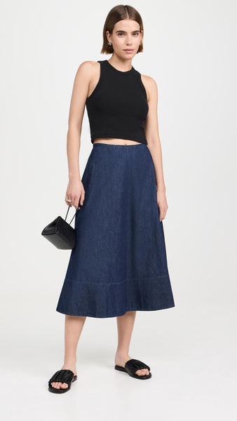 Summer Denim Circle Skirt