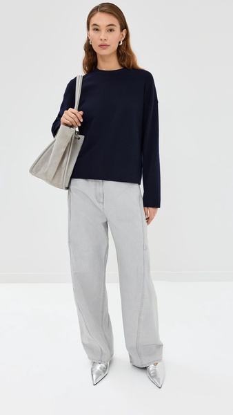 Double Faced Cashmere Oversized Easy Sweater