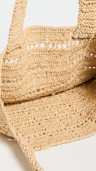 Orion Crochet Raffia Book Tote