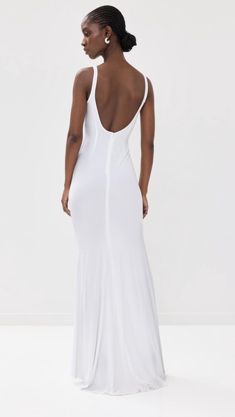 Backless Gown with Train Detail