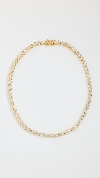 Crystal Bezel Tennis Necklace