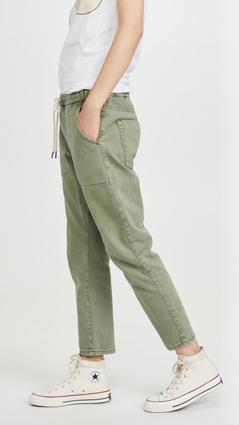 Shabbies Drawstring Boyfriend Jeans