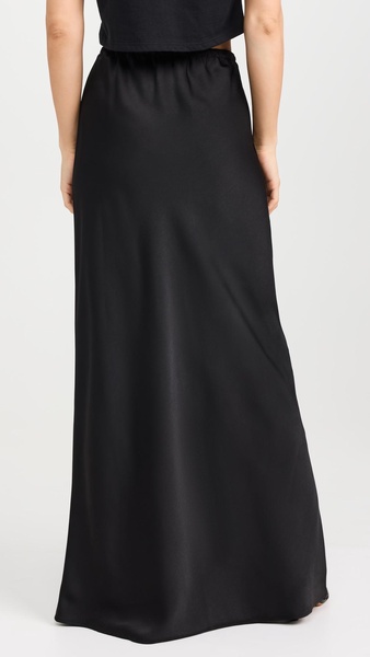 Drawstring Maxi Skirt