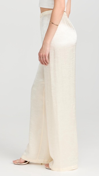 Textured Satin Pants