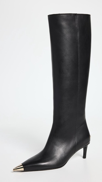 Tall Nina Boots with Metal Toe Cap