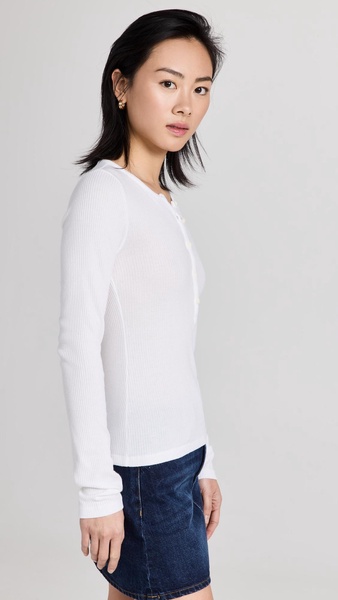 The Rib Knit Henley Top