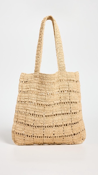 Orion Crochet Raffia Book Tote