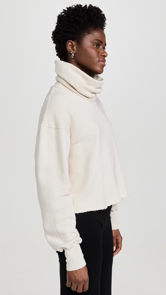 Corey Crop Cowl Neck Sweatshirt