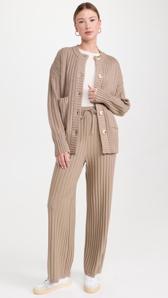 Simeon Wide Rib Knit Trousers