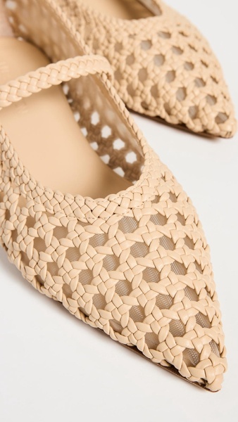 Woven Mary Janes Flats