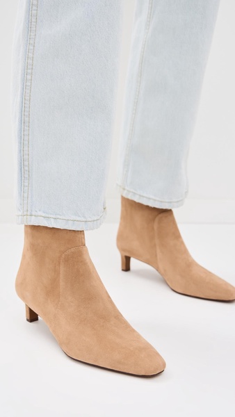 Dimes Suede Kitten Heel Boots