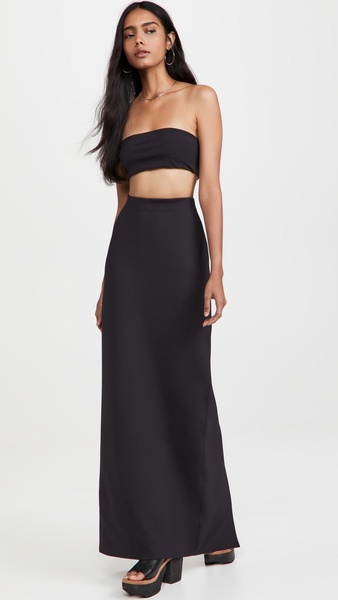 Tapered Maxi Skirt