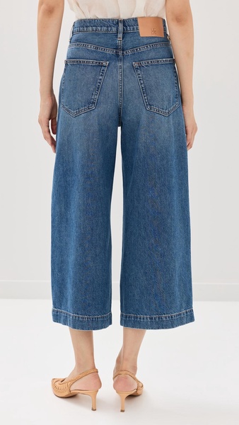 April pleated wide-leg jeans