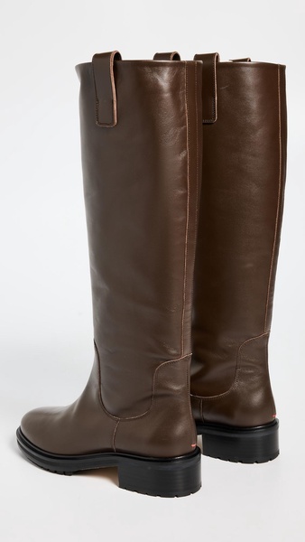 Henry Calf Leather Moka Riding Boots