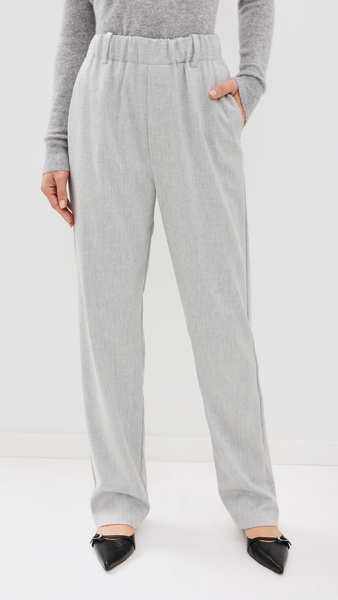 Wool Suiting Pull On Trousers