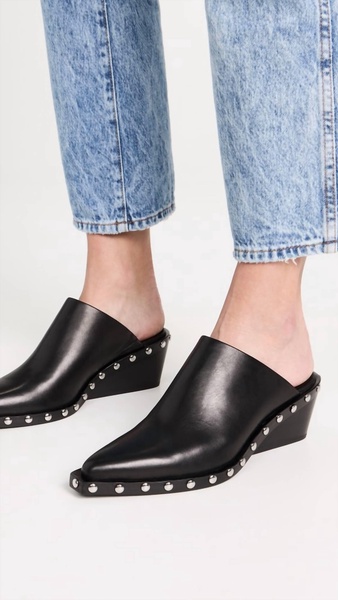 women's santiago mule in black