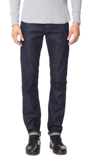 standard issue tonal selvedge 5 pocket style jeans in black