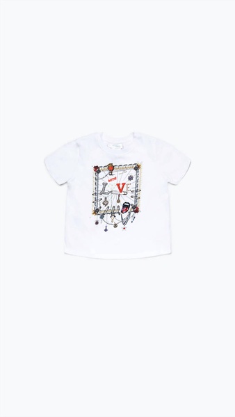 girls - short sleeve t shirt in white