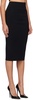 Black Fitted Midi Skirt