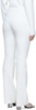 White Bootcut Trousers