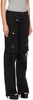 Black Cinch Strap Cargo Pants