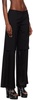 Black Split Level Trousers