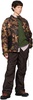 Green Multi-Pocket Camouflage Quilted Jacket