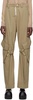 Khaki Cargo Pocket Trousers