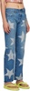 Blue Levi's Edition Rhinestone Star Jeans