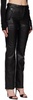 Black Cinch Faux-Leather Trousers