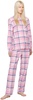 Pink Check Pyjama Shirt