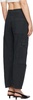 Black Marcelle Low Slung Easy Cargo Pants