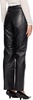 Black Straight Leather Pants