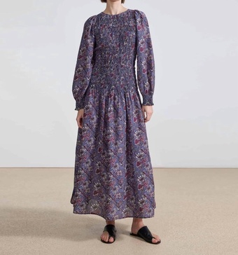 tuva maxi dress in dutch floral