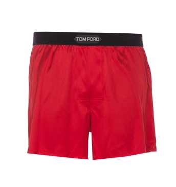 Tom Ford Logo-Waistband Stretched Satin Boxers